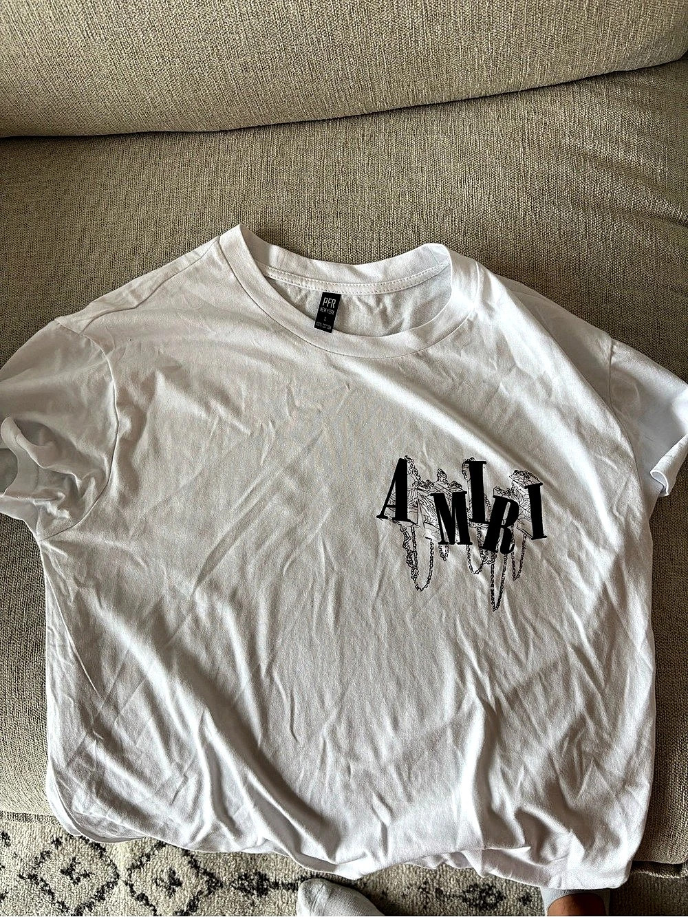 PFR Graphic Tee in White Size Large